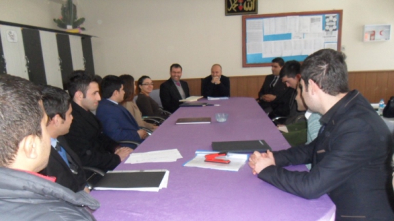 İl Milli Eğitim Müdürümüz Sayın Mehmet Emin KORKMAZ Başkanlığında Öğretmenlerle Genel Değerlendirme Toplantısı Yapıldı.