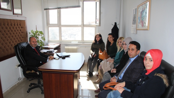 Avrupa´da Erken Çocukluk Uygulamaları Projesi Kapsamında İl Milli Eğitim Müdürümüz Sn. Mehmet Emin KORKMAZ makamında ziyaret edildi.