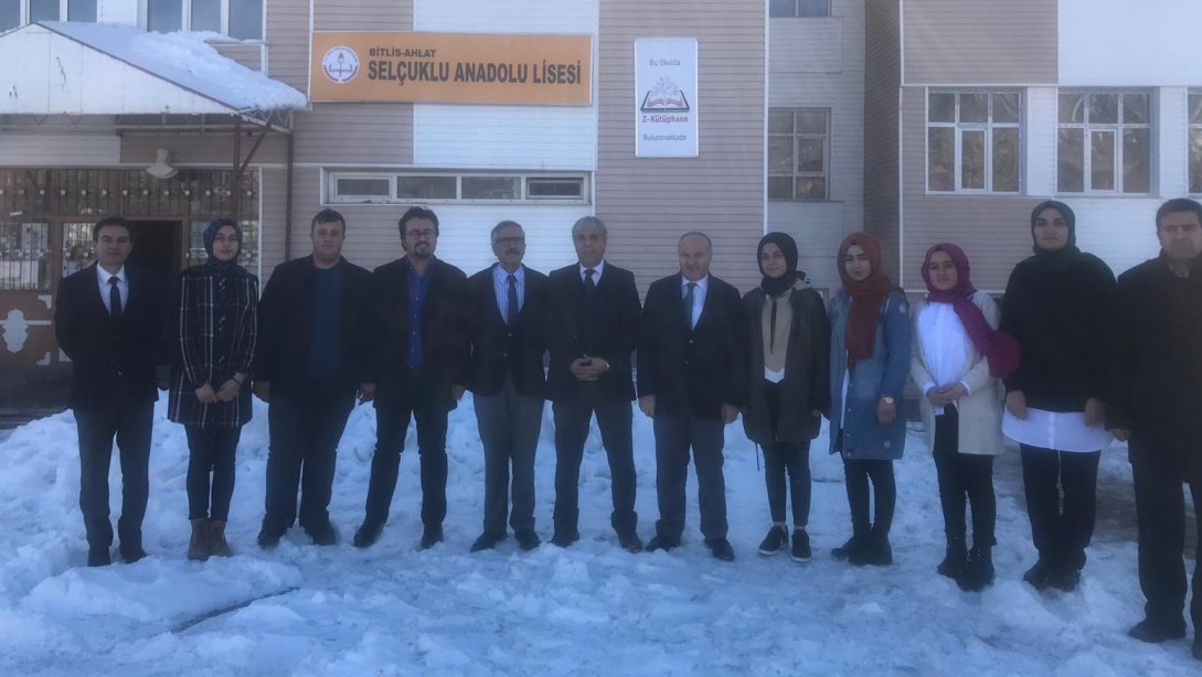 İl Milli Eğitim Müdürümüz Sayın Mehmet Emin KORKMAZ Ahlat Selçuklu Anadolu Lisesini Ziyaret Etti