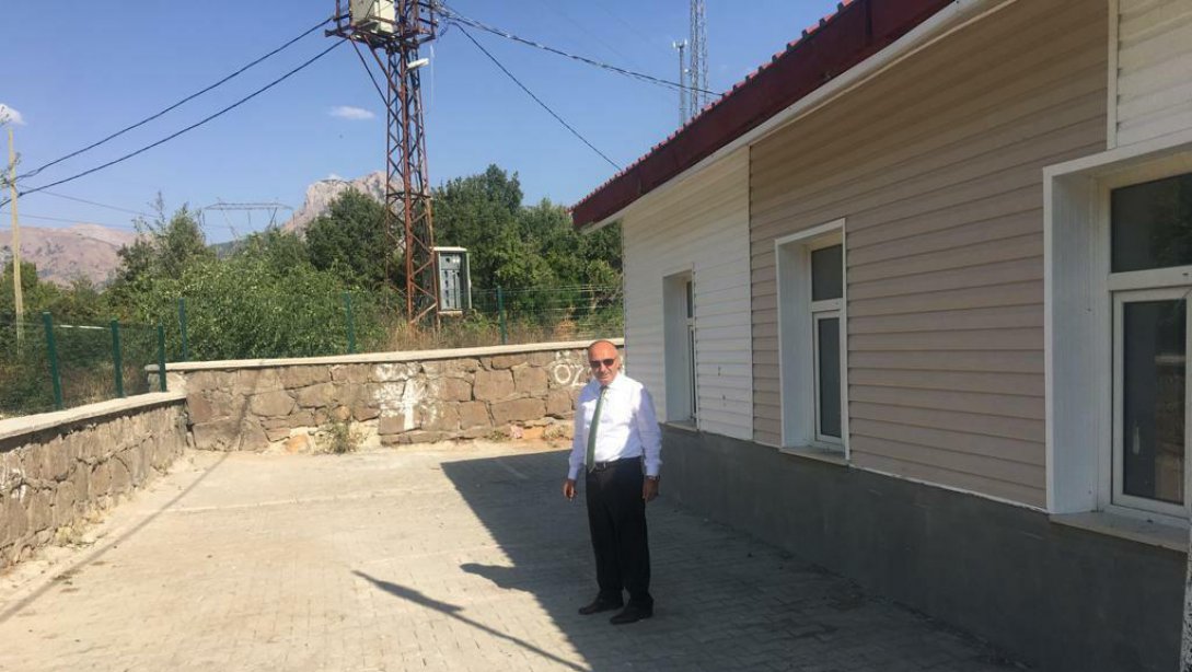 İl Milli Eğitim Müdürümüz Mehmet Emin Korkmaz Narlıdere İlkokulu'nda Onarım Sonrası İncelemelerde Bulundu