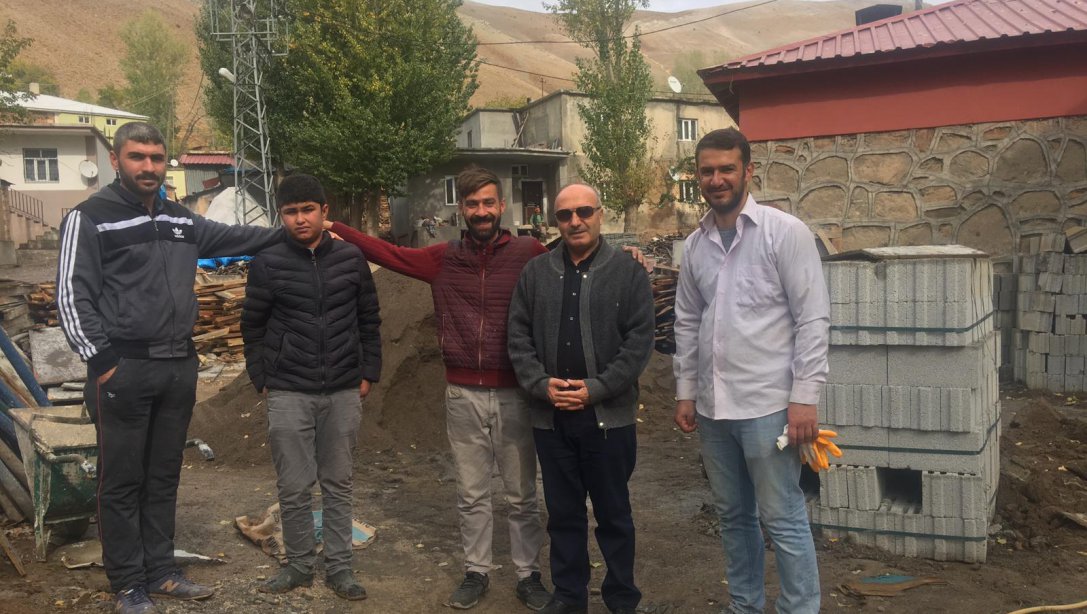 İl Milli Eğitim Müdürümüz Mehmet Emin Korkmaz İnşaat İncelemelerinde Bulundu