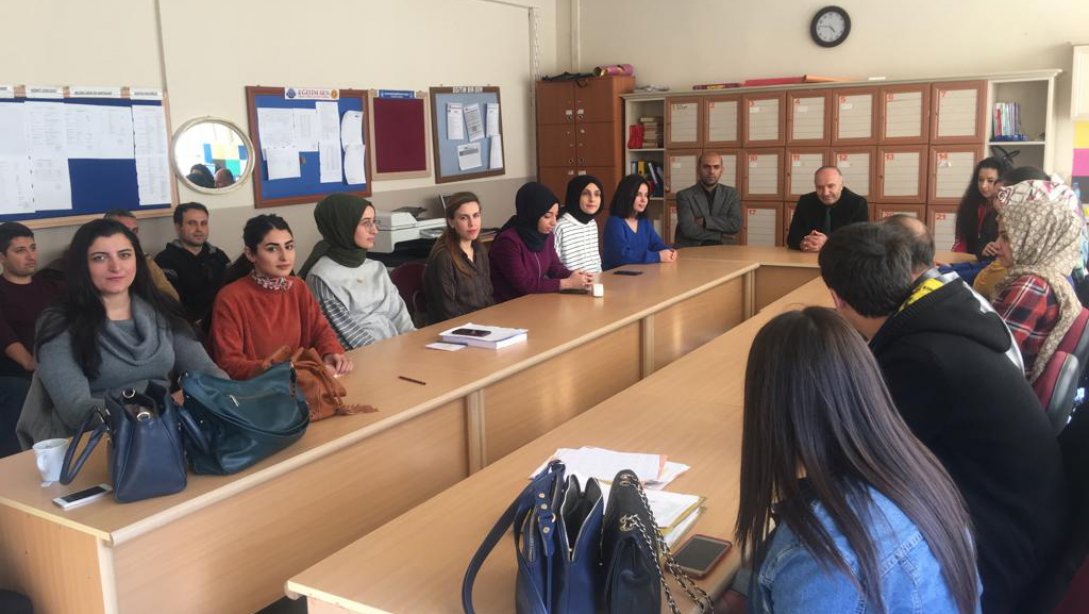 İl Milli Eğitim Müdürümüz Mehmet Emin Korkmaz Ara Tatilin İlk Günü 8 Ağustos Ortaokulu Öğretmenlerimiz ile Birlikte 