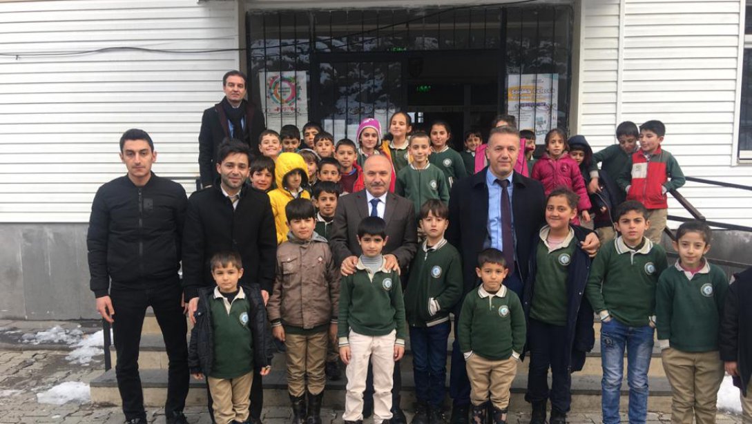 İl Milli Eğitim Müdürümüz Mehmet Emin Korkmaz Kireçtaşı Köyü İlkokulu ve Ortaokulunu Ziyaret Etti