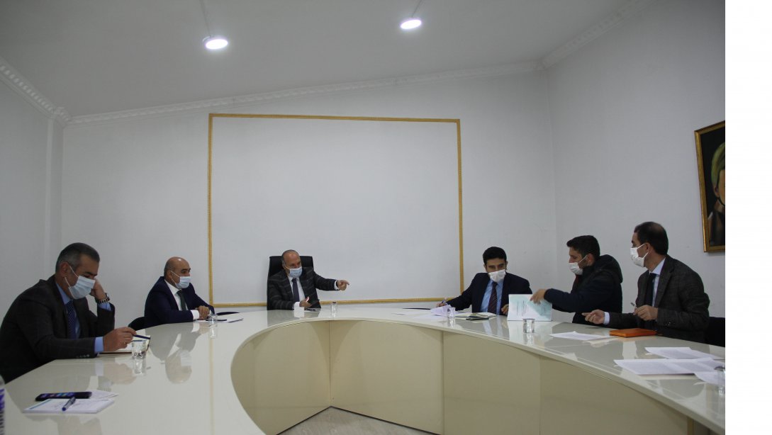 İl Müdürümüz Sayın Mehmet Emin KORKMAZ Başkanlığında Haftalık Değerlendirme Toplantısı