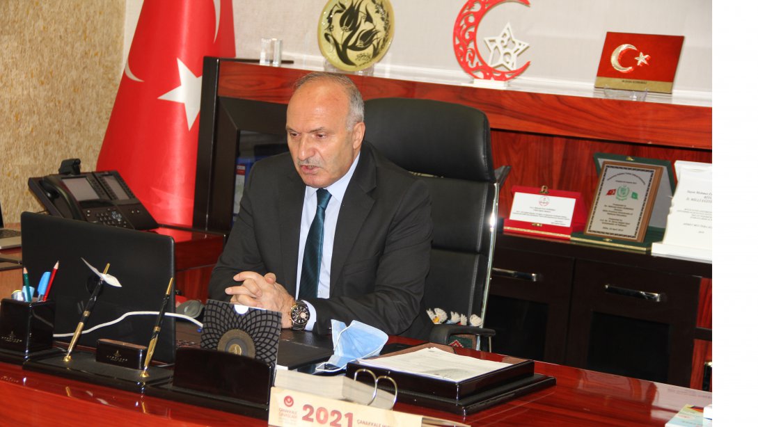İl Müdürümüz Sayın Mehmet Emin Korkmaz Başkanlığında Çevrim içi Toplantı Düzenlendi