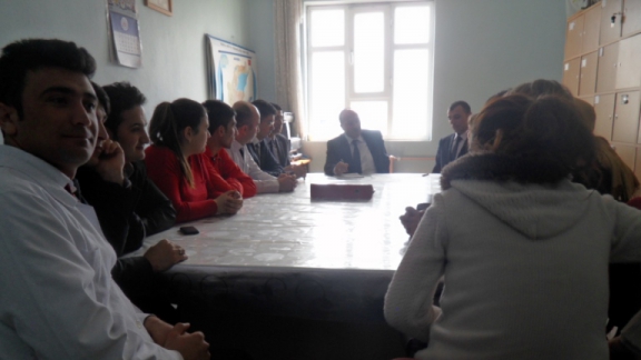 İl Milli Eğitim Müdürümüz Sayın Mehmet Emin KORKMAZ Başkanlığında Öğretmenlerle Genel Değerlendirme Toplantısı Yapıldı.
