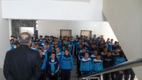 İl Milli Eğitim Müdürümüz Sayın Mehmet Emin KORKMAZ´ın Ziya Eren Spor Lisesi Semineri