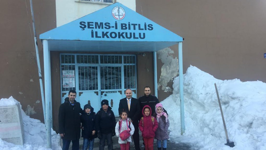 İl Milli Eğitim Müdürümüz Sayın Mehmet Emin KORKMAZ Merkez Şemsi Bitlis İlkokulunu Ziyaret Etti