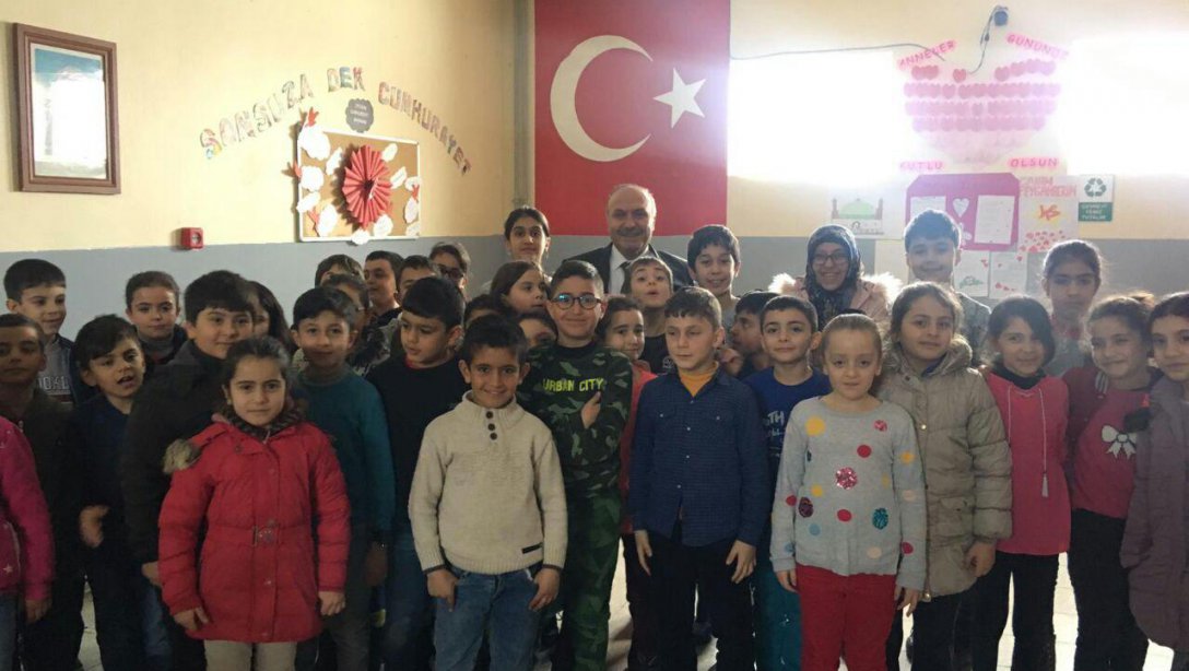 İl Milli Eğitim Müdürümüz Mehmet Emin Korkmaz TOKİ Ahmet Eren İlkokulunu Ziyaret Etti
