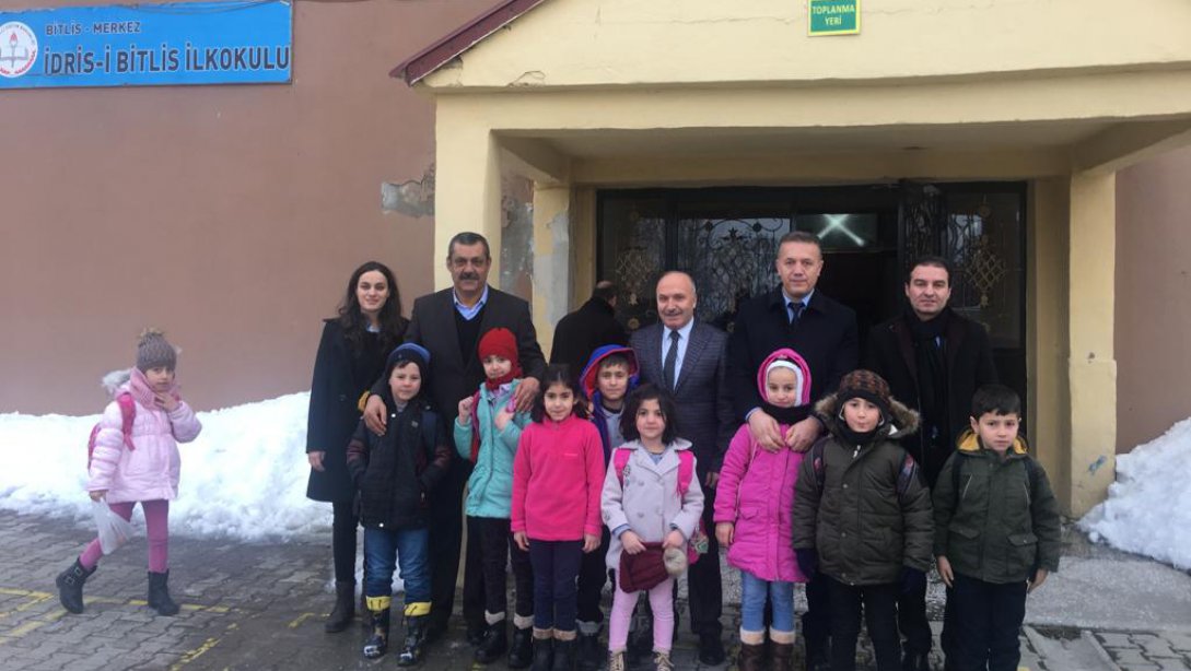 İl Milli Eğitim Müdürümüz Mehmet Emin Korkmaz İdris-i Bitlis İlkokulunu Ziyaret Etti