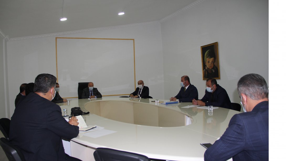 İl Müdürümüz Sayın Mehmet Emin KORKMAZ Başkanlığında Değerlendirme Toplantısı