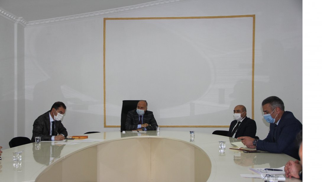 İl Müdürümüz Sayın Mehmet Emin KORKMAZ Başkanlığında Toplantı Düzenlendi