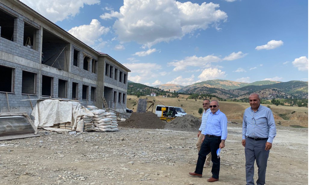 İl Müdürümüz Sayın Mehmet Emin Korkmaz Bozburun 12 Derslikli Okul İnşaatında İncelmelerde Bulundu