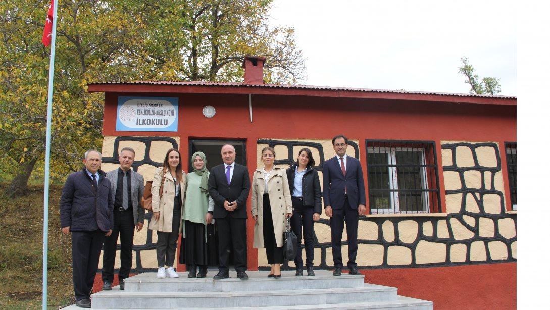 Temel Eğitim Genel Müdürlük Daire Başkanları ve Şube Müdürleri YBO larda inceleme yapmak üzere Bitlis'e geldiler.