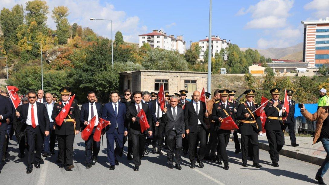  İl Milli Eğitim Müdürümüz Sayın Bilal GÜR, 29 Ekim Cumhuriyet Bayramı 100. Yıl Dönümü Etkinlikleri Kapsamında Düzenlenen Çelenk Sunma Töreni'ne Katıldı